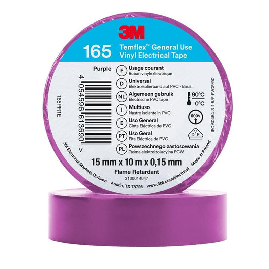 3M™ Temflex™ vinyyli sähköteippi 165, violetti