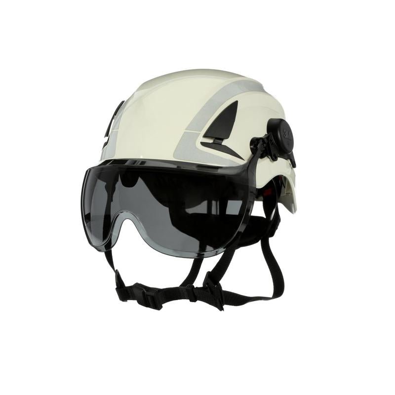 3M™ SecureFit™ lyhytvisiiri X5-, X5000- ja X5500-sarjan kypärille, harmaa, huurtumista ja naarmuuntumista estävä pinnoite, polykarbonaatti, X5-SV02-CE | Pakkaus (1 kpl)