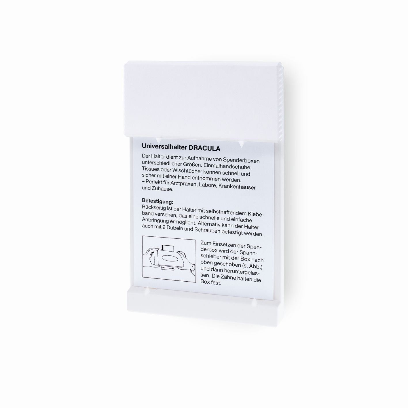 PS-seinäteline ilman painatusta (valkoinen) | Pakkaus (1 kpl)