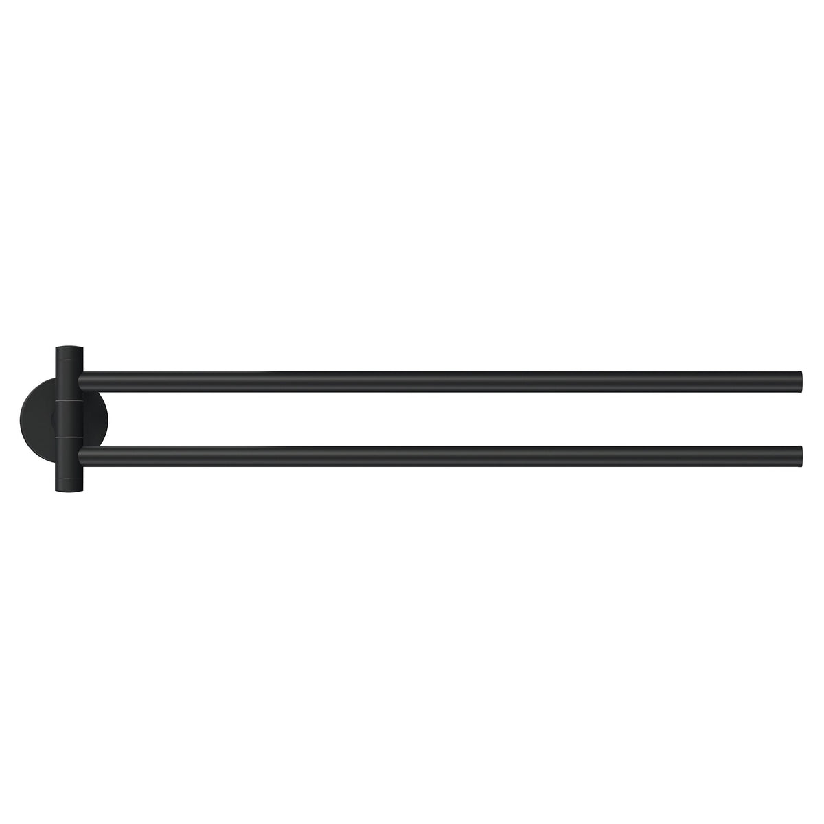 tesa MOON BLACK Handtuchhalter 2-armig, schwarz matt, inkl. Klebelösung