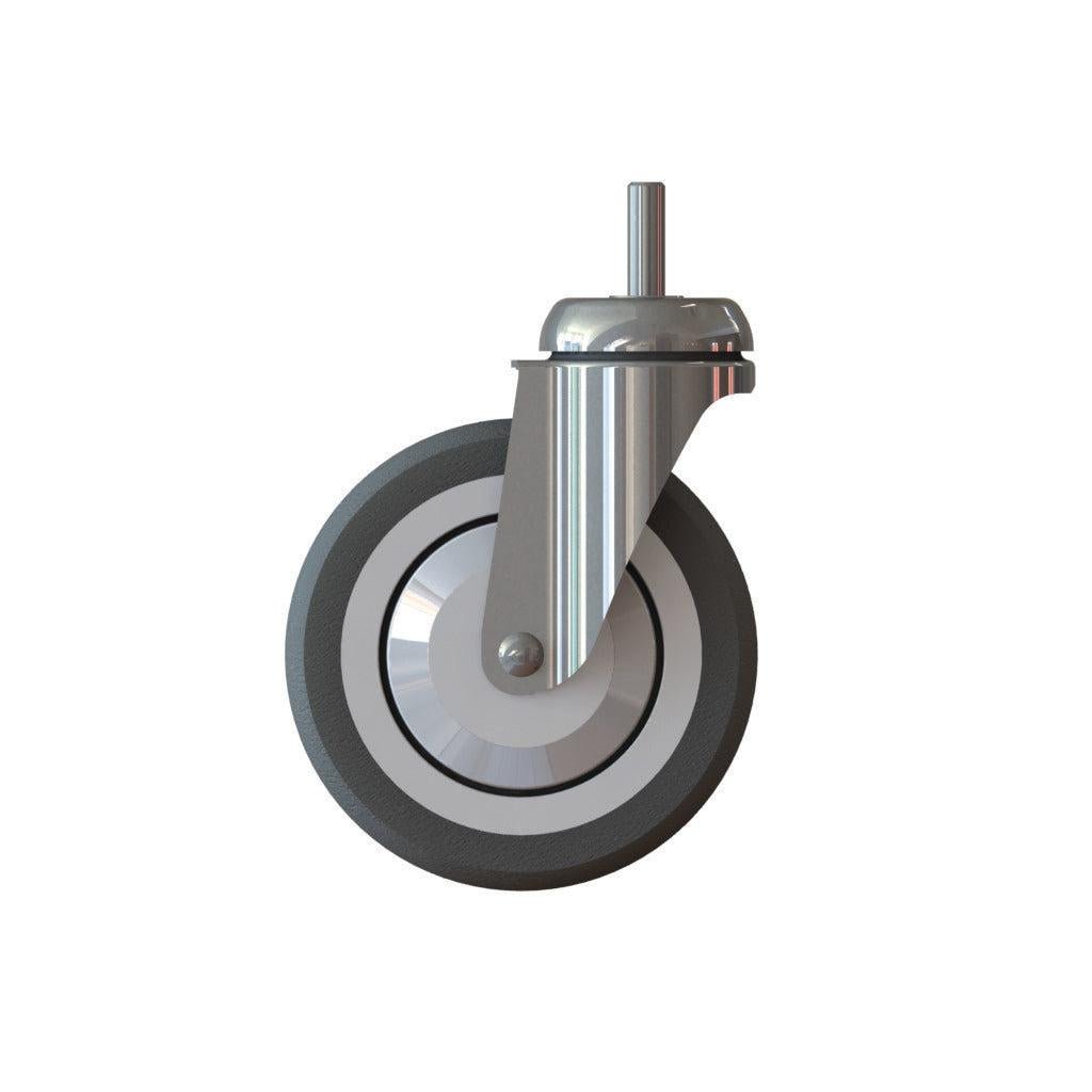 TASKI Trolley -pyörä - Matot (125 mm), Diversey Deutschland GmbH & Co. OHG:n ohjattava pyörä, sopii erinomaisesti TASKI Trolley -kärryjen ja puhdistuslaitteiden varapyöräksi, toimitetaan 1 kappaleen pakkauksessa mattoja varten.