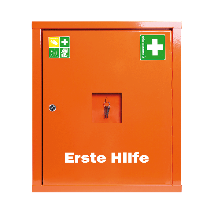 Verbandschrank EUROSAFE orange Füllung Standard DIN 13169