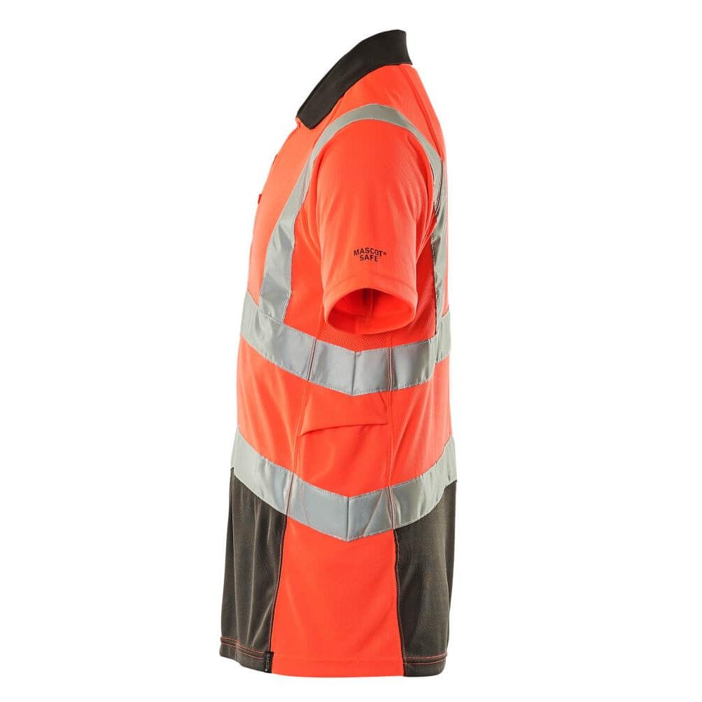 MASCOT® Anadia poolopaita, hi-vis punainen/tumma antrasiitti