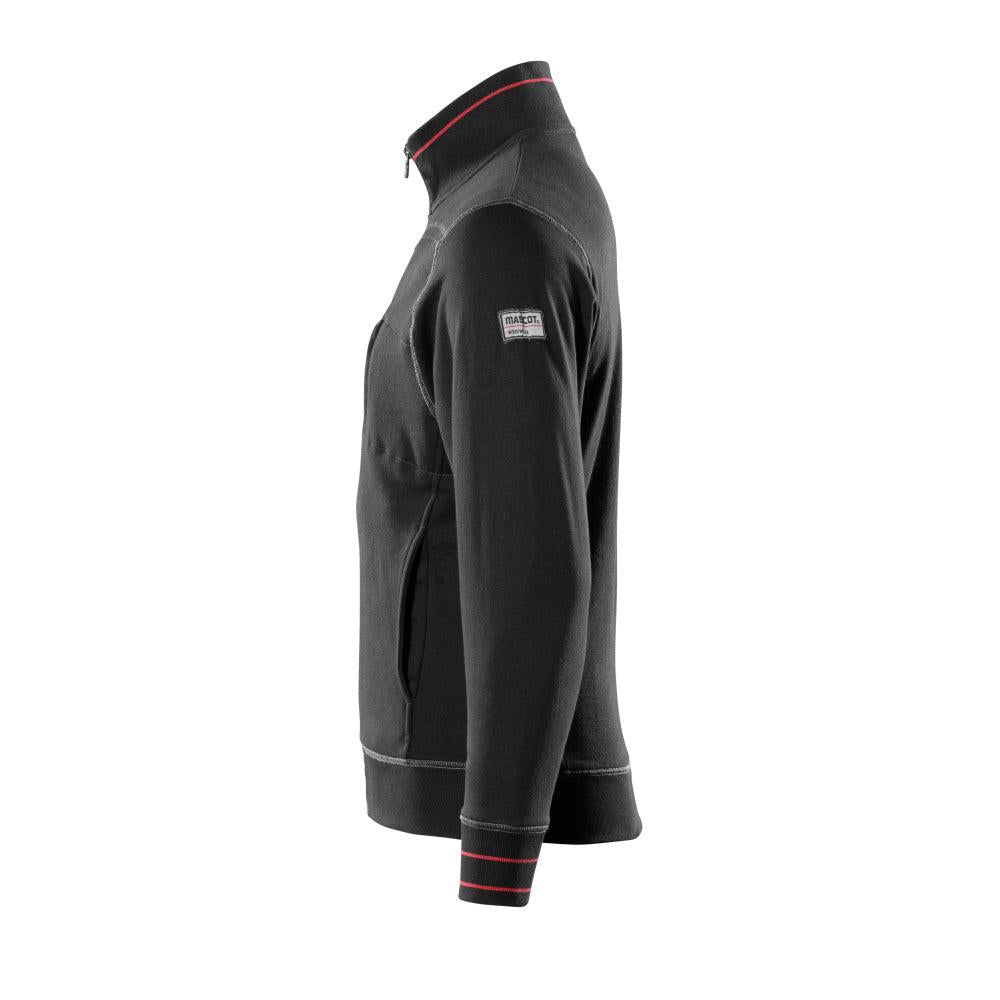 MASCOT® Chania collegepaita vetoketjulla, musta