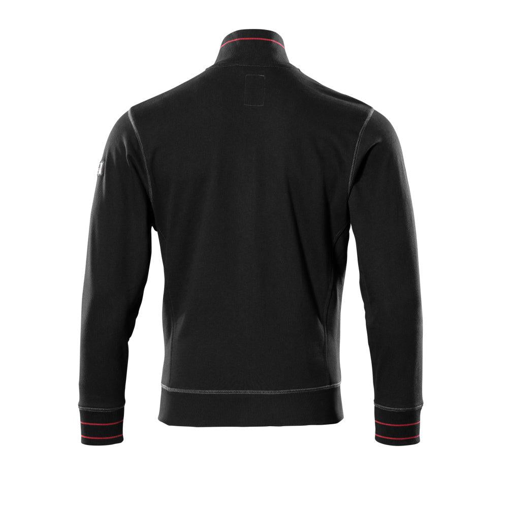 MASCOT® Chania collegepaita vetoketjulla, musta