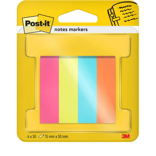 Post-it® Page Marker, Poptimistic Collection 3M Deutschland GmbH:lta sisältää 4 lohkoa à 50 arkkia (15 mm x 50 mm) eri väreissä ja toimitetaan pakkauksessa (1 kappale), joka on 100% PEFC-sertifioitu (SGSCH-PEFC-COC-110078).