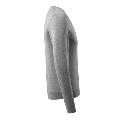 Neulottu neulepusero pyöreäkaula-aukkoinen neulepusero