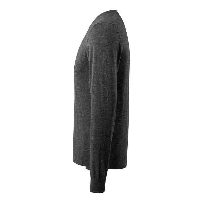 Neulottu neulepusero pyöreäkaula-aukkoinen neulepusero