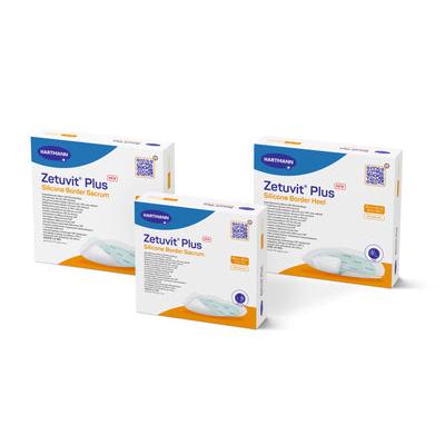 Zetuvit Plus silikonireunus soikea 12x23 | Pakkaus (10 kpl)