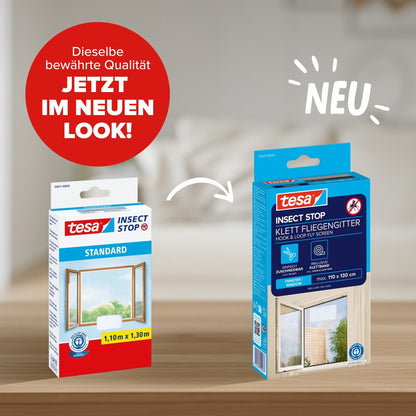 tesa INSECT STOP Klett Fliegengitter für Fenster – Produktmerkmale