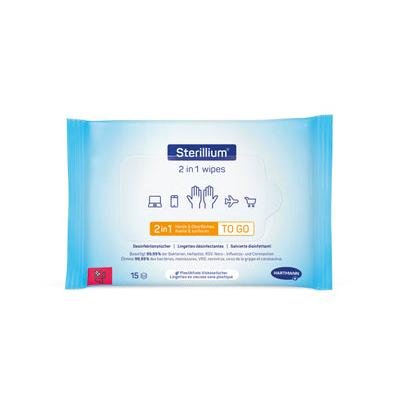 Hartmann Sterillium 2in1-pyyhkeet (15pyyhkeet) DE/AT/CH | Pakkaus (1 kpl)