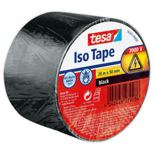 tesa SPVC-eristysnauha, sähköteippi, musta, 20 m x 50 mm