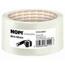 tesa NOPI STANDARD, 66 m x 50 mm, läpinäkyvä