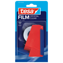 tesa HOUSEHOLD DISPENSER -kotitalousrullapidike, jossa on tesafilm CRYSTAL CLEAR -teippiä, läpinäkyvä