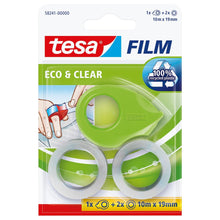 tesafilm-minirullain + 2 rullaa Eco Clear -kalvoa, vihreä