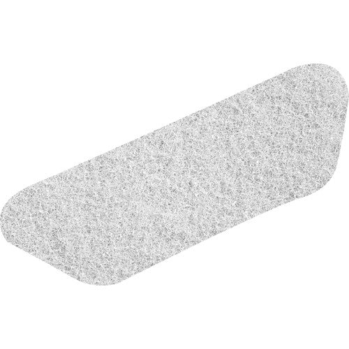 Yksi yksittäinen, suorakulmainen Twister S-Pad Valkoinen (45x15 cm) kunnostuslevy kivipinnoille Diversey Deutschland GmbH & Co. OHG:lta on kuvattu pyöristetyin kulmin valkoisella taustalla.