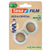 tesafilm Eco & Crystal, läpinäkyvä, blisterpakkauksessa, 10 m x 19 mm