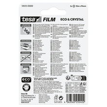 tesafilm Eco & Crystal, läpinäkyvä, blisterpakkauksessa, 10 m x 19 mm
