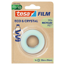 tesafilm Eco & Crystal, läpinäkyvä, blisterpakkauksessa, 33 m x 19 mm