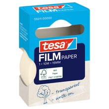 tesafilm PAPER, läpinäkyvä, ripustettavassa taitettavassa laatikossa, 10 m x 19 mm