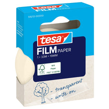 tesafilm PAPER, läpinäkyvä, ripustettavassa taitettavassa laatikossa, 33 m x 19 mm