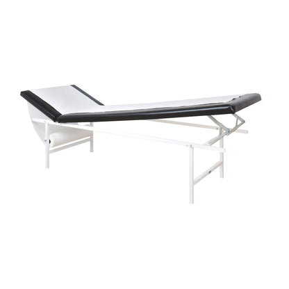 Ruheraumliege Stahlrohr Kopf und Fußteil verstellbar schwarz