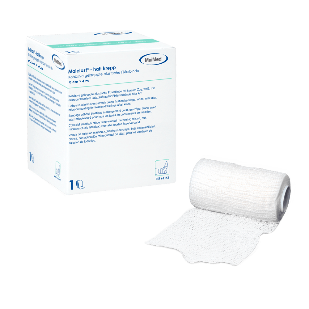 Maielast-haft krepp Elastinen kiinnitysside, 1 kpl/laatikko