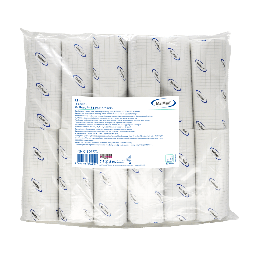 MaiMed-PB Synteettinen pehmustusside 12 kpl/polybag