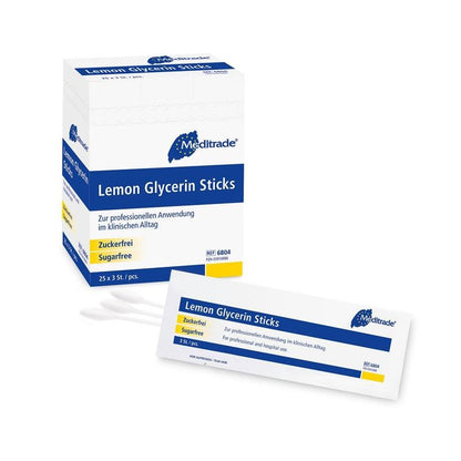 Meditrade Lemon Glycerin Stick | Pakkaus (25 kpl)