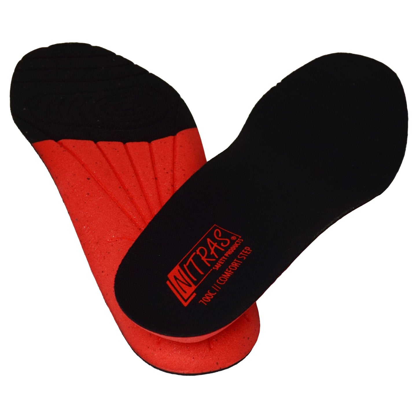 NITRAS COMFORT STEP, pohjallinen, musta/punainen