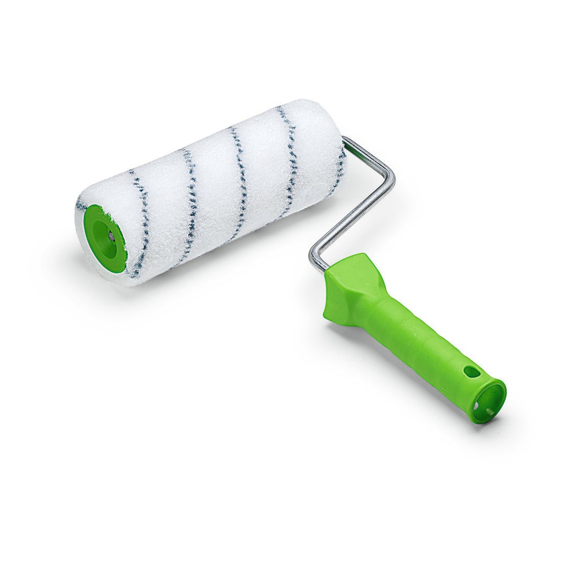 Nölle Profi Brush maalaustela nailon 18 cm, 13 mm nukan korkeus Nölle Profi Brush harja- & sivellintekniikka e.K. on ihanteellinen ammattimaalaukseen. Siinä on valkoinen päällyste mustilla raidoilla ja vihreä kahva - valkoisella pohjalla.