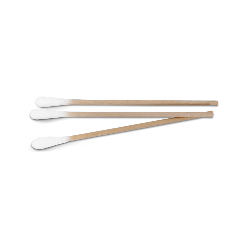 MaiMed - Kärki ei-steriili vanupuikko, 15 cm pitkä, puutikku | Pakkaus (100 kpl)