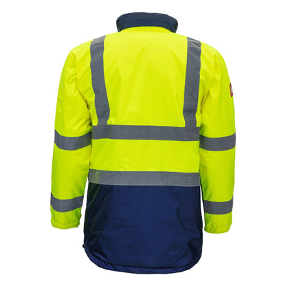 NITRAS MOTION TEX VIZ, näkyvä parka, neonkeltainen / laivastonsininen