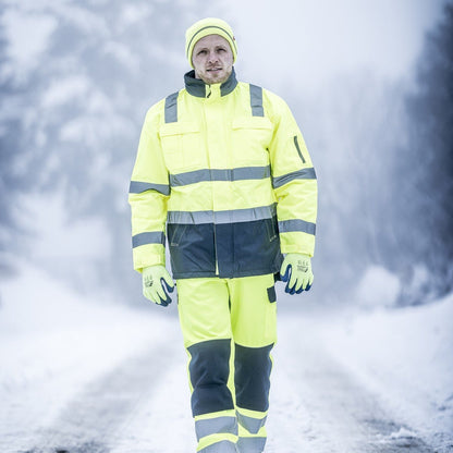NITRAS MOTION TEX VIZ, näkyvä parka, neonkeltainen / laivastonsininen