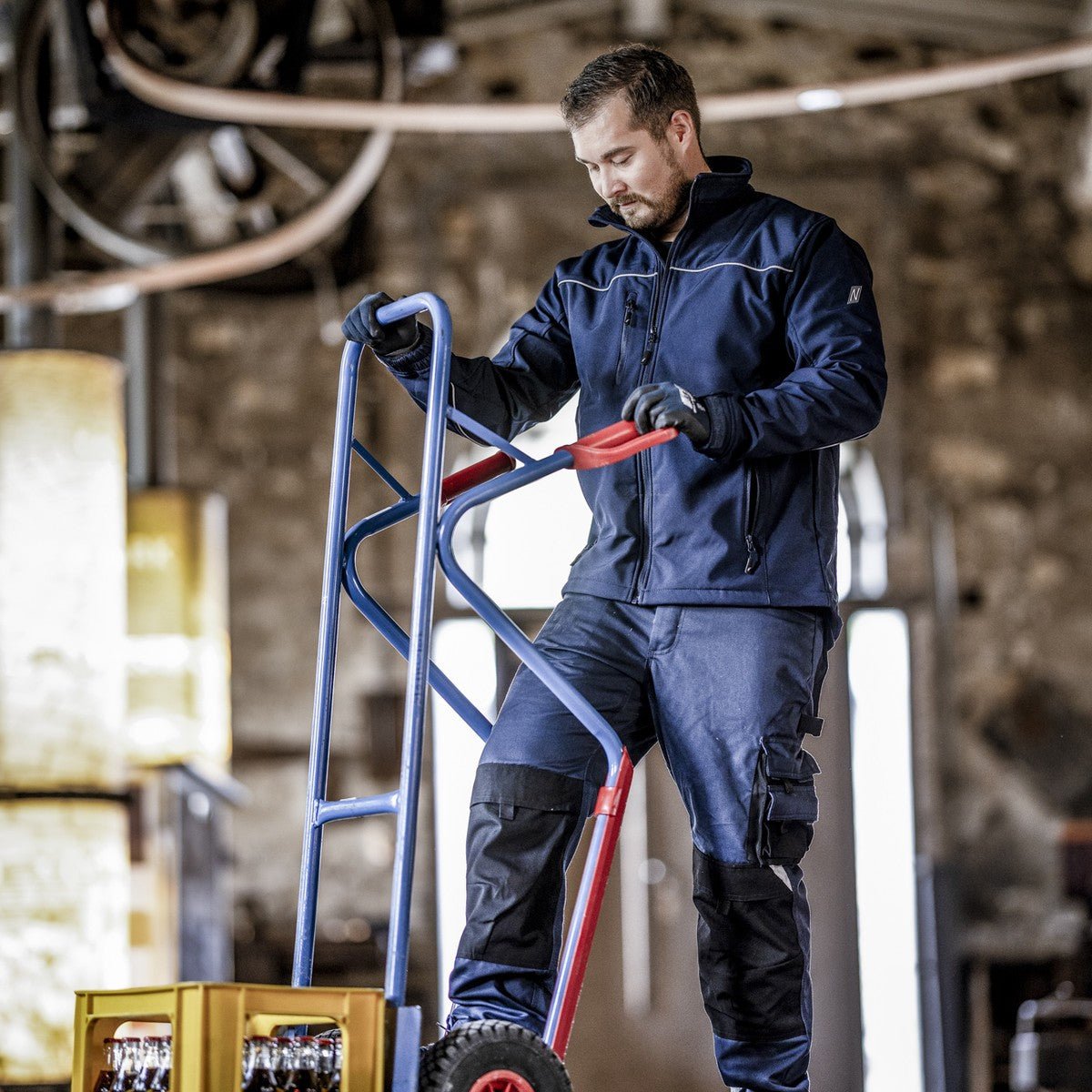 NITRAS MOTION TEX LIGHT, softshell-takki, laivastonsininen