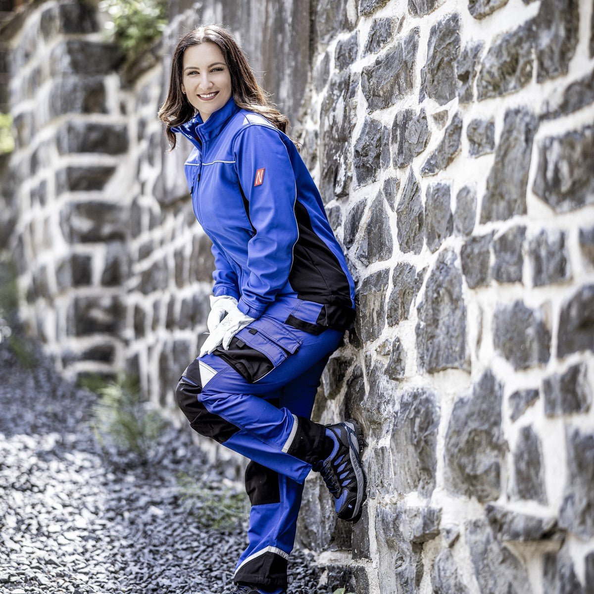 NITRAS MOTION TEX LIGHT, softshell-takki, kuninkaallinen sininen/musta