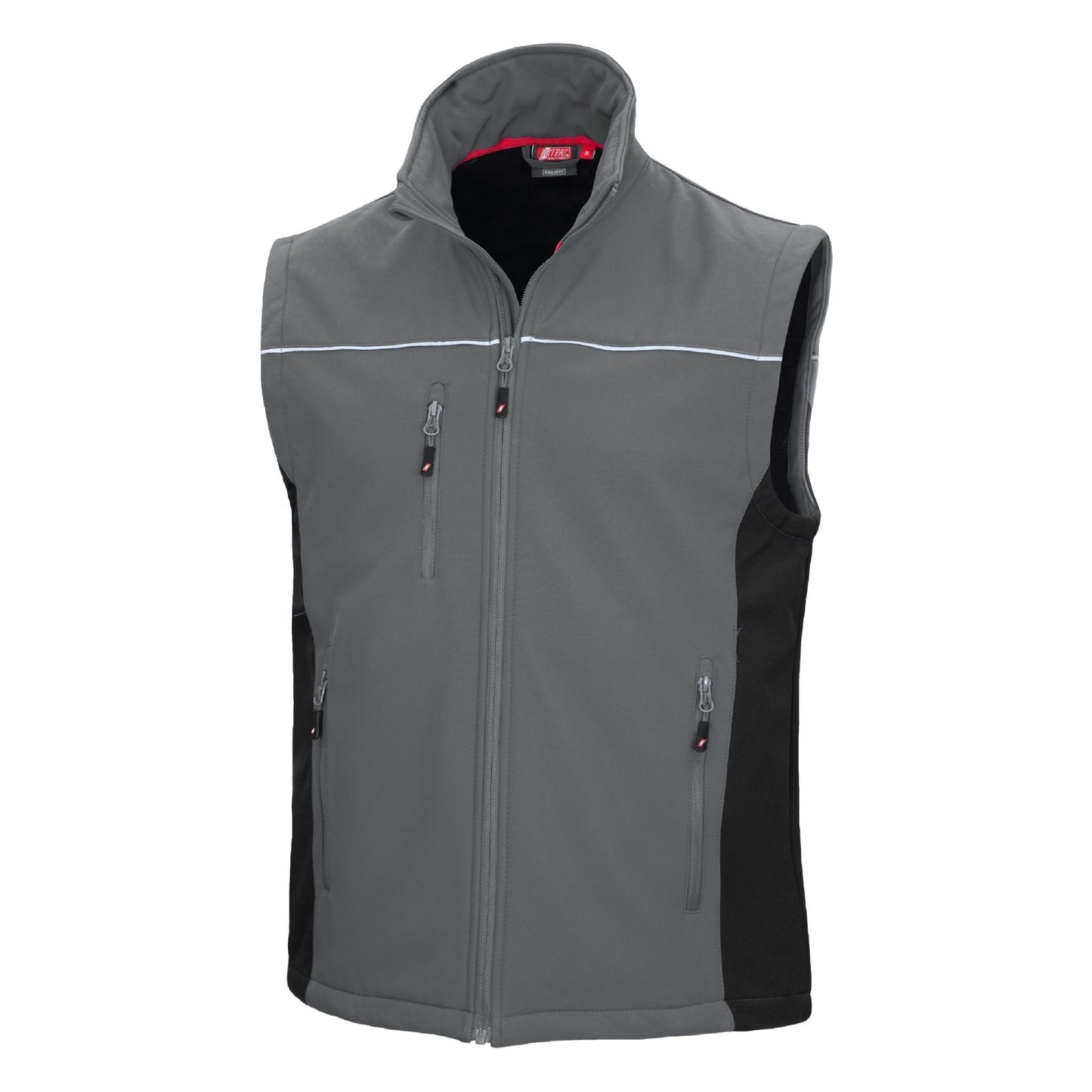 NITRAS MOTION TEX LIGHT, softshell-liivi, harmaa/musta