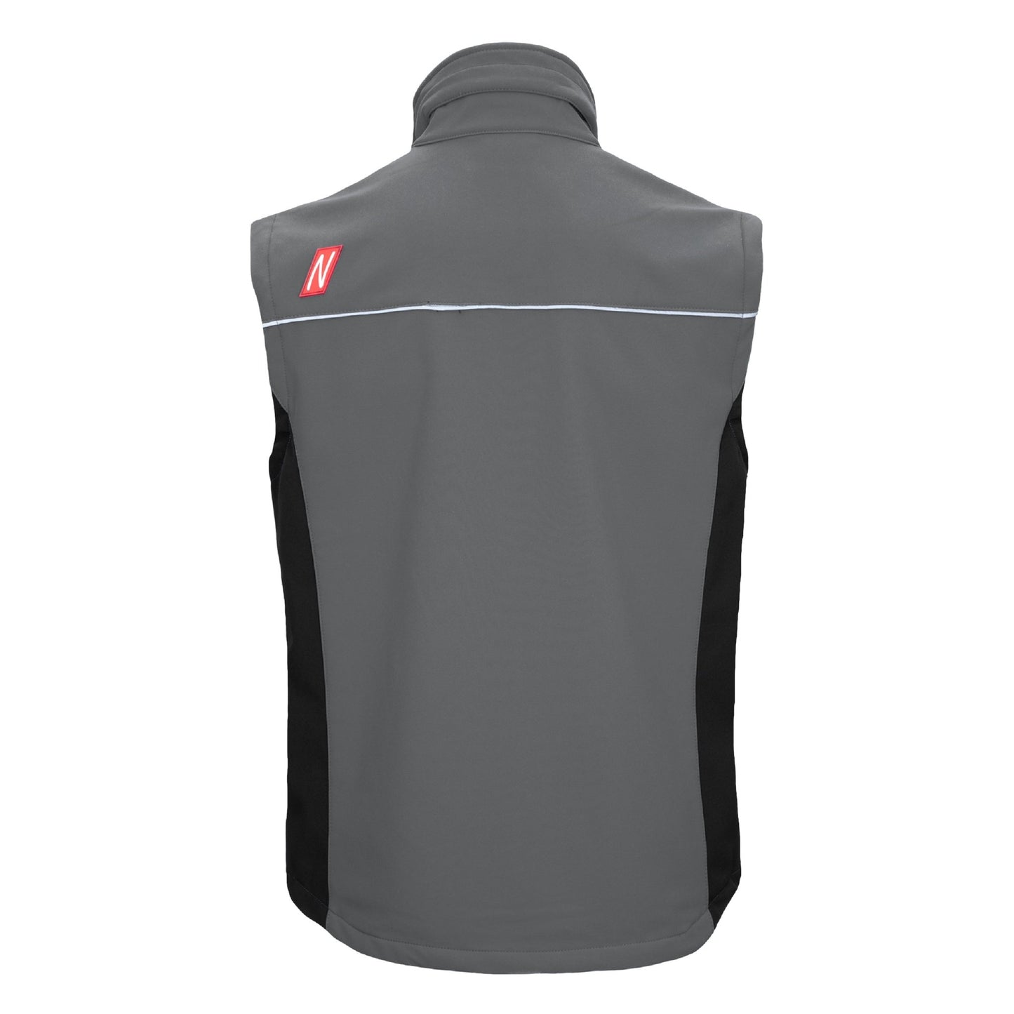 NITRAS MOTION TEX LIGHT, softshell-liivi, harmaa/musta