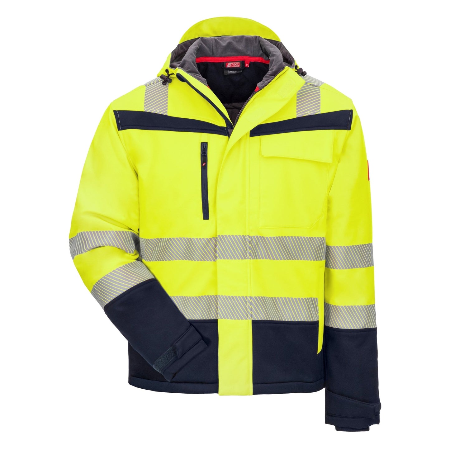 NITRAS MOTION TEX VIZ PLUS, talvinen näkyvä softshell-takki