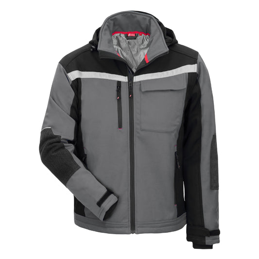 NITRAS MOTION TEX PLUS, softshell-takki, harmaa/musta