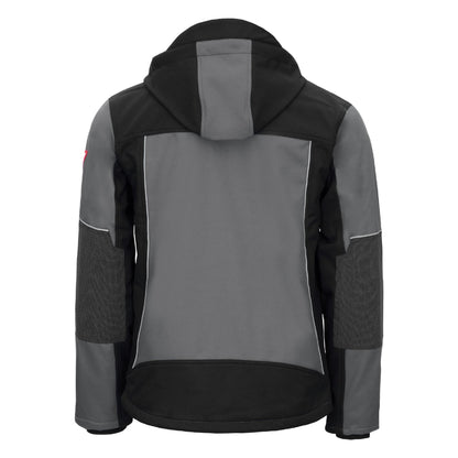 NITRAS MOTION TEX PLUS, softshell-takki, harmaa/musta