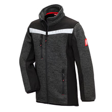 NITRAS MOTION TEX KIDS, neulottu softshell-takki, musta