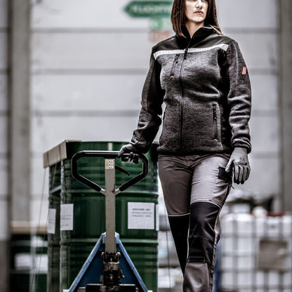 NITRAS MOTION TEX PLUS, neulottu softshell-takki, musta