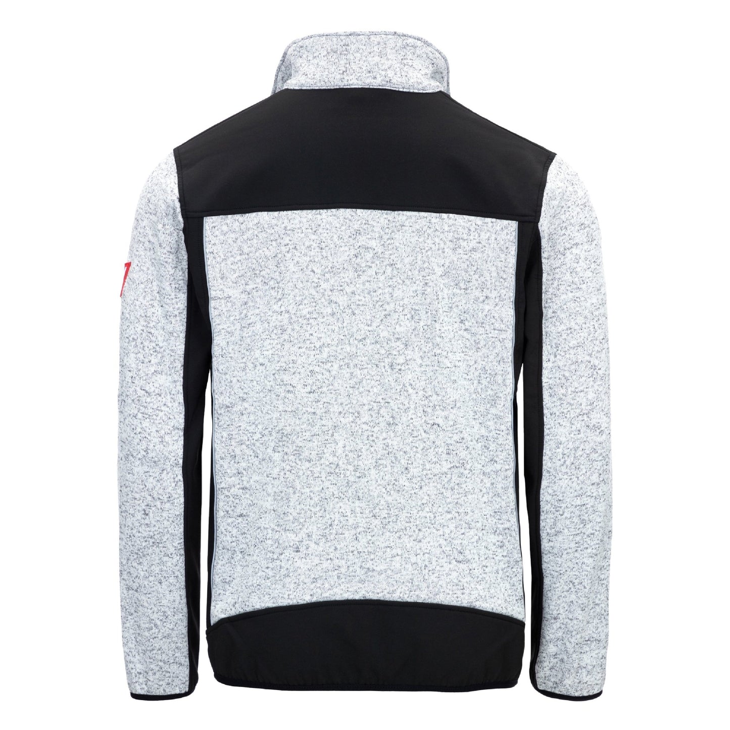 NITRAS MOTION TEX PLUS, neulottu softshell-takki, vaaleanharmaa/musta