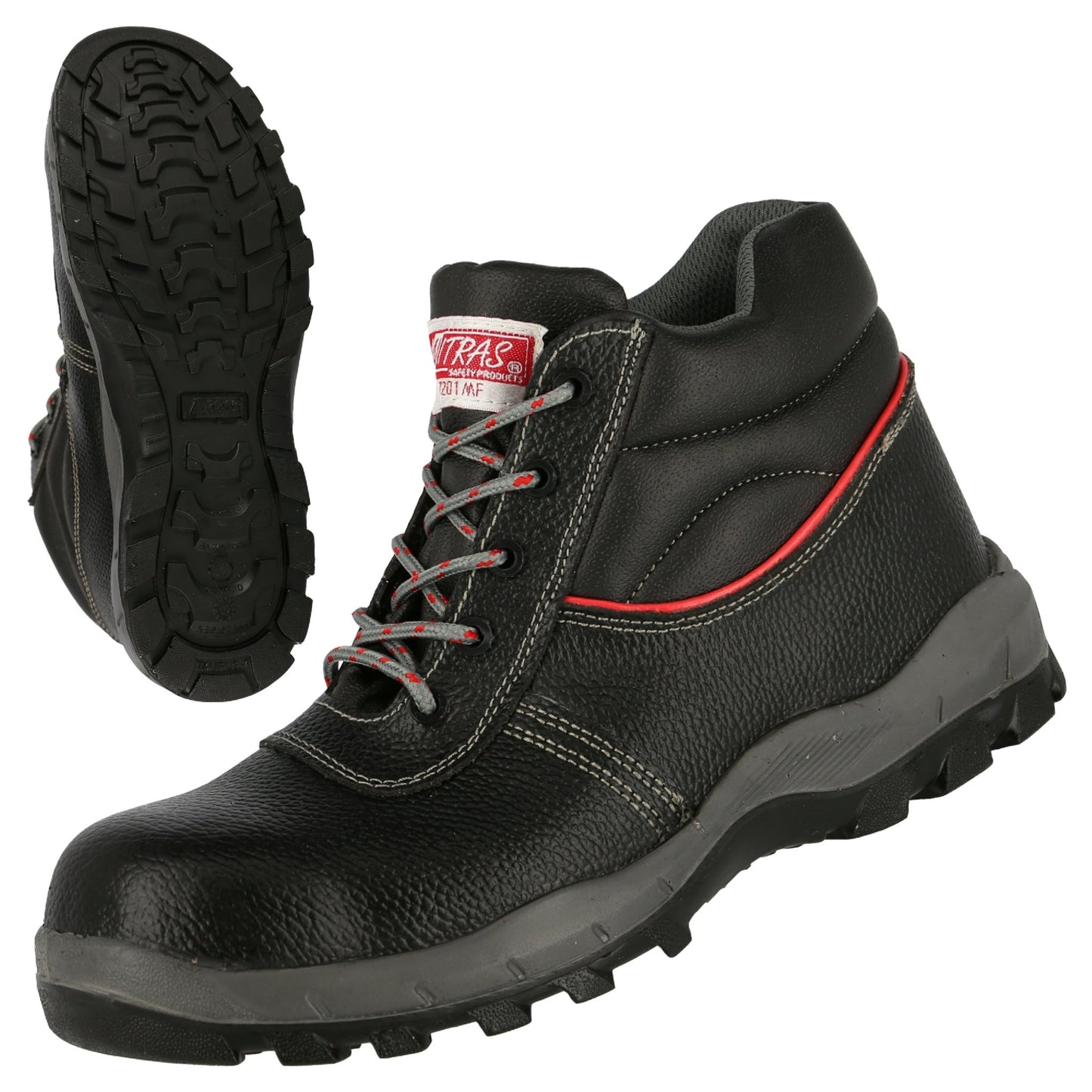 NITRAS STEP MID MF, S3 turvasaappaat, keskikorkeat, mustat