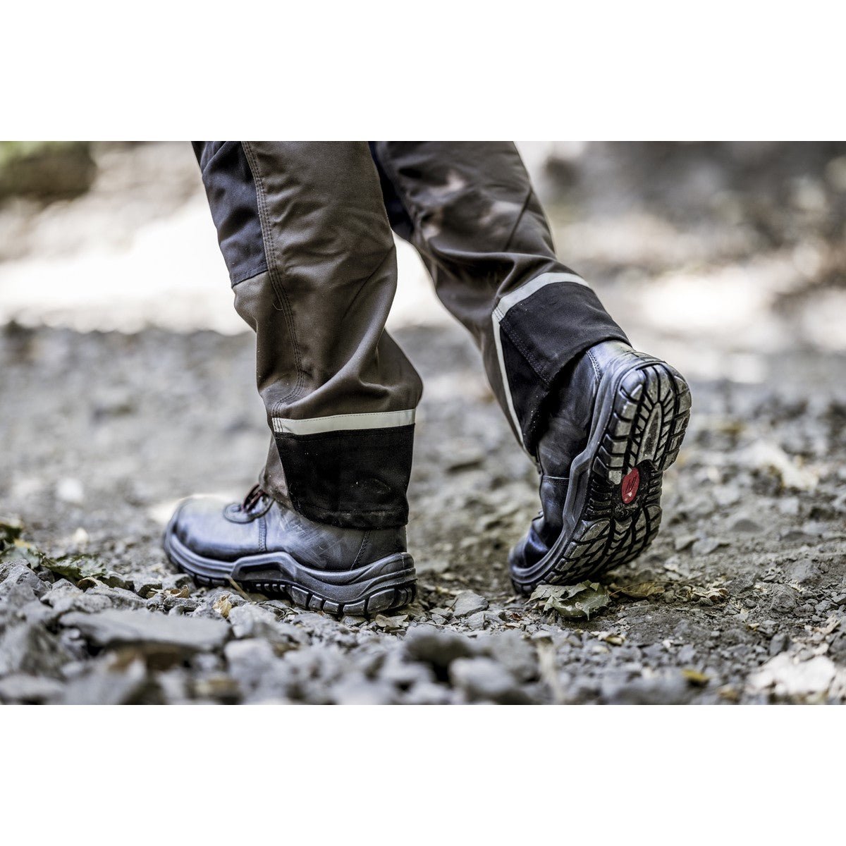 NITRAS POWER STEP MID, S3 HI HRO turvasaappaat, keskikorkea, musta