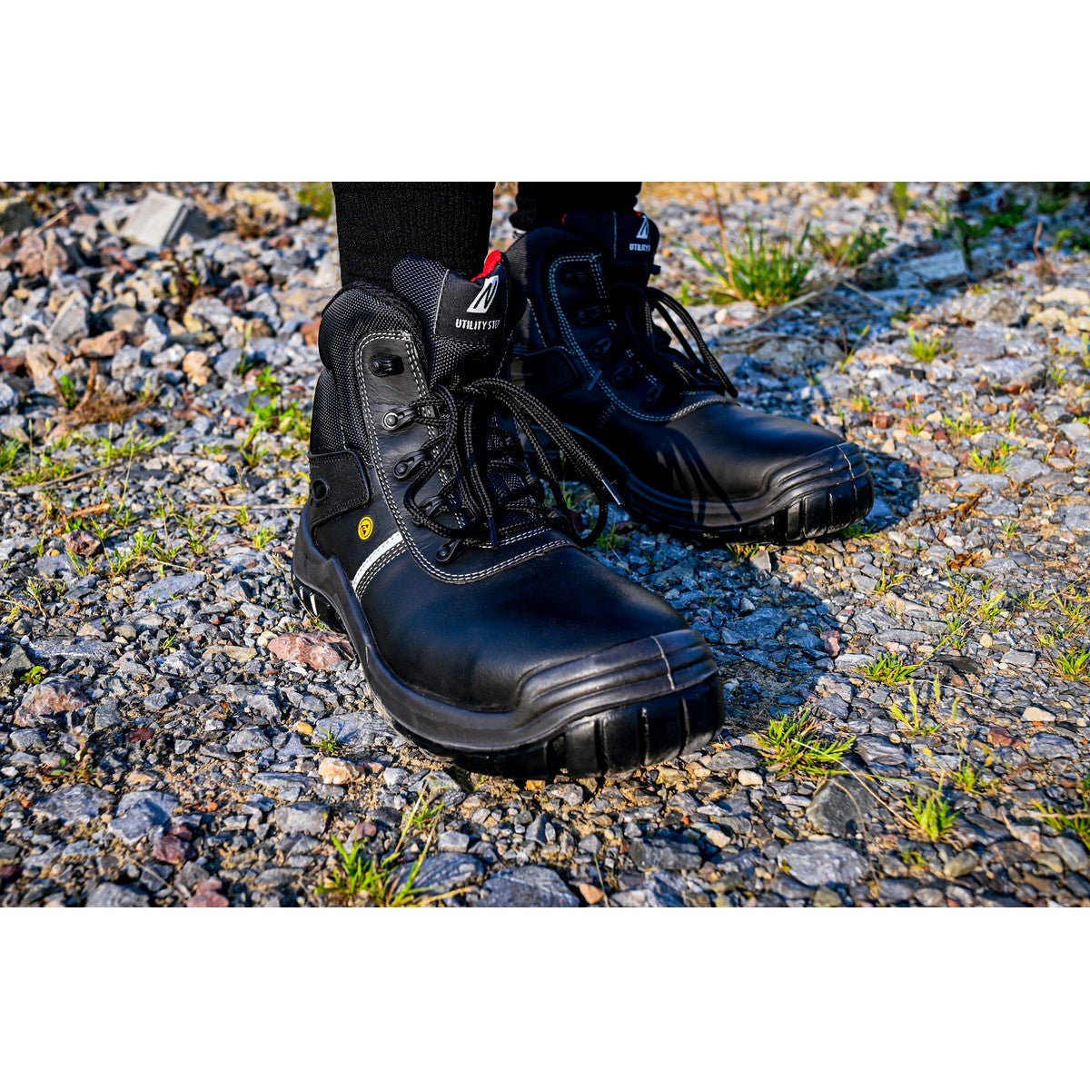 NITRAS UTILITY STEP MID, S3L CI FO SR turvasaappaat, musta