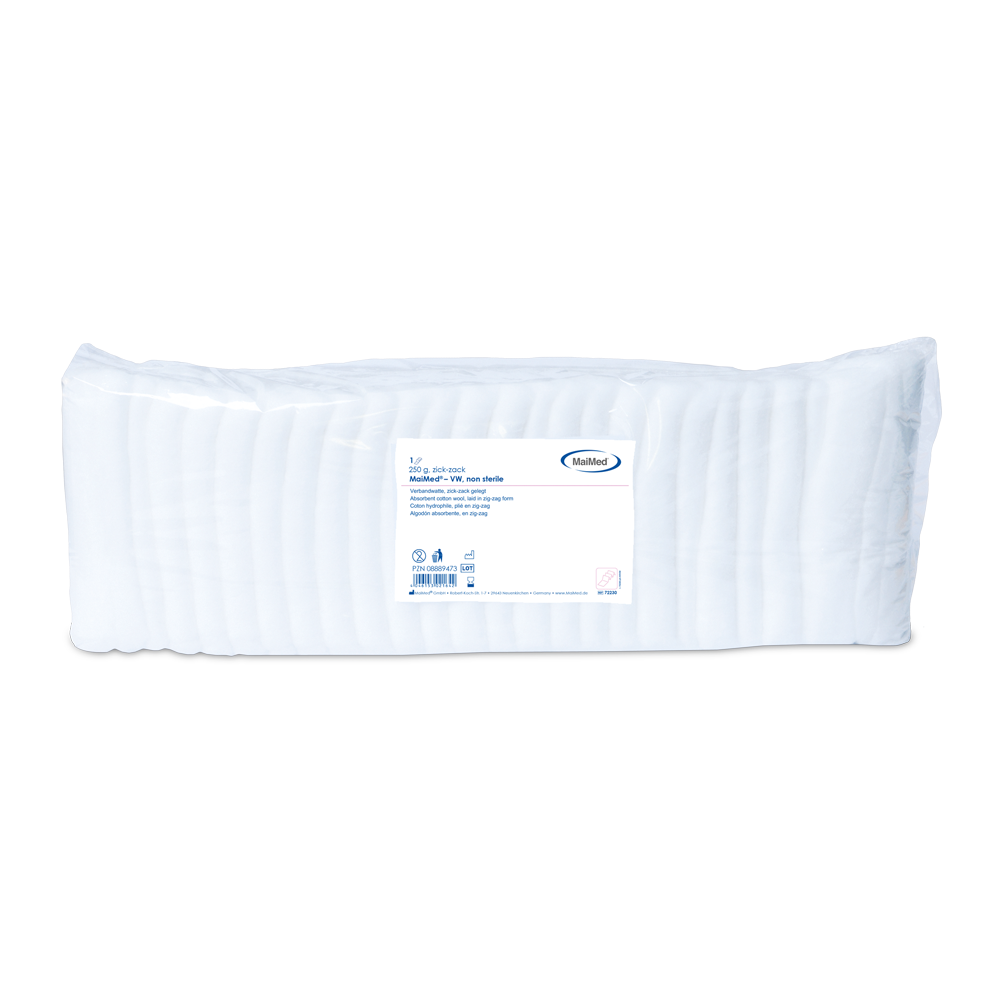 MaiMed-VW siksak-sidos puuvillafoliopussi