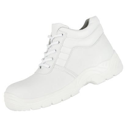 NITRAS CLEAN STEP MID, S2 turvasaappaat, keskikorkea, valkoinen