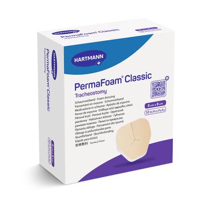 Hartmann PermaFoam Classic Trakeostomia 8x8cm P10 | Pakkaus (10 kpl)